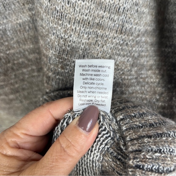 Men's Brown Gradient Lt Brown Ombre Crewneck Sweater Sonoma Size XL Winter Fall - Picture 11 of 11